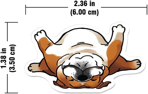 WIRESTER Set of 2 Fresh Scented Car Air Freshener Vent Clip, Decorative Accessories, Interior Decoration for Cars - English Bulldog & English Bulldog (S3)