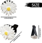 3 Pcs White Cute Daisies Car Clip, Flowers Car Charm Air Vent Accessories Cute Automotive Interior Trim Decorations Gift for Girls & Women Car Interior Accessories,Automotive Air Fresheners