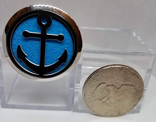 Jumbo Size 1-1/2 in dia. (JUMBO) Anchor) Stainless Steel, 1 Essential Oil and 7 Pads.