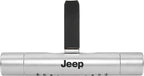 iPick Image for Jeep Car Vent Air Freshener Clip - Official Licensed Silver Aluminum with Adjustable Window + 10 Refill Sticks