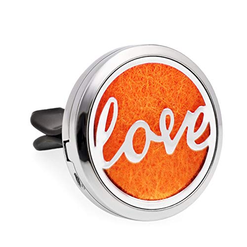 Regular Size (Love) 30mm. Stainless steel, 1 Essential Oil and 7 pads.