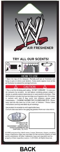 WWE Wrestler Hanging Scented Air Freshener 24ct for House and car