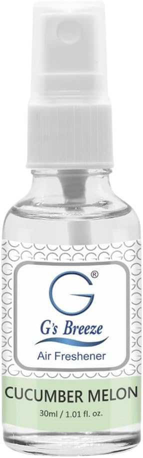 G's Breeze Cucumber Melon Air Freshener - Refreshing, Sweet & Juicy Aroma, 48 Hour Long-Lasting Scent, Odor Eliminating Fragrance for Home, Car & Office - Pet-Friendly & Oil Burner Compatible