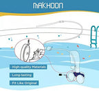 MAKHOON Large Wheel Complete with Tire Bearings Replacement for Polaris Zodiac 280 (Not Compatiable with Polaris 360 380 Model Pool Cleaner)