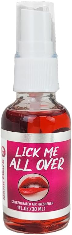 Concentrated Air Freshener Spray 1 oz. Glass Bottle - Choose Your Scent (Lick Me All Over)