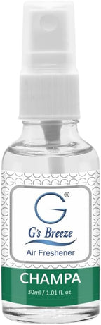 G's Breeze Champa Air Freshener - Captivating Floral Aroma Inspired by Champa Flower - Long-Lasting Fragrance - Relaxing Scent for Home, Office & Car - Refreshing & Tranquil Atmosphere for Relaxation