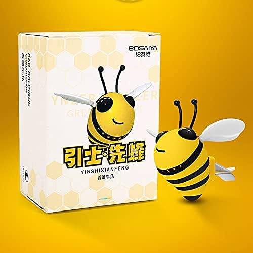 2PCS Little Bee Car Air Vent Clip, Automobile Perfume Air Conditioning Vent Accessories, Cute Car Air Freshener Gift (yellow)