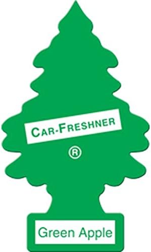 LITTLE TREES Car Air Freshener | Hanging Paper Tree for Home or Car | Green Apple | 6 Pack