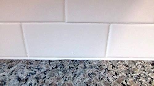 White Caulk Marker: Waterproof Silicone Colorant Paint, Stain Remover, Sink, Kitchen, Shower, Bathroom Tile - White, Narrow 5mm Tip