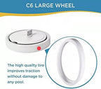 MAKHOON Large Wheel Complete with Tire Bearings Replacement for Polaris Zodiac 280 (Not Compatiable with Polaris 360 380 Model Pool Cleaner)