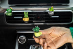 4-Pack Adorable Decorative Cactus LOVE Air Freshener, Vent Clip Interior Accessories, Car Scent Freshener Perfume Aromatherapy Clip