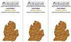 3 Pack Caramel Vanilla Scented Michigan Shape Car Air Fresheners