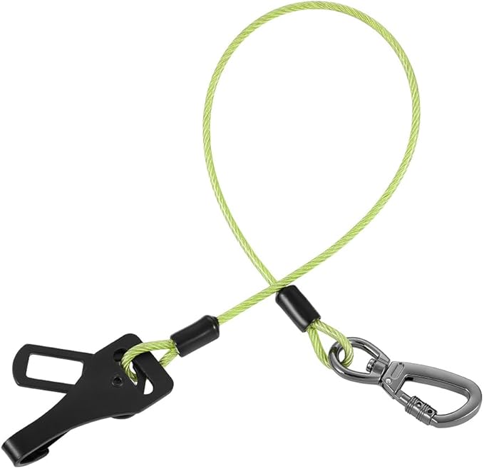 Dog Car Seat Belt - 3-in-1 Heavy Duty Safety Harness with Locking Carabiner, Universal Buckle Adapter, Chew-Proof Steel Rope (Green, 24in/60cm)