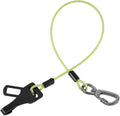 Dog Car Seat Belt - 3-in-1 Heavy Duty Safety Harness with Locking Carabiner, Universal Buckle Adapter, Chew-Proof Steel Rope (Green, 32in/80cm)