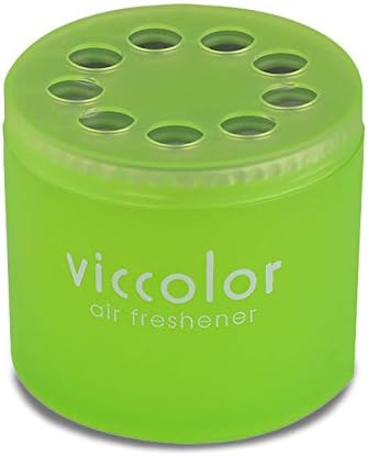 2x Round Can Style 2.5" Diameter, 2.128" Height Shampoo Scent VicColor Air Freshener Odor Smell Eliminator Deodorize For Interior Indoor Car Vehicle Bathroom Restroom Home Office Universal