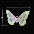 2 Pcs Embroidery Fragrance Butterfly Decoration, Butterfly Car Vent Clips, Embroidery Fragrance Butterfly Car Air Freshener Clip Charm Car Inter Decor Cute Car Accessories for Women Girls-Pink