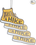 Outdoor Adventure Car Air Freshener 4 Pack Scented With Premium Oils By Fresh Fresheners (Take a Hike Boot)