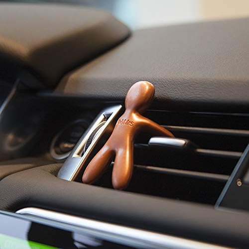 Cesare Car Air Freshener Noble Oud Fragrance Bronze Long Lasting 45 Days Air Vent Clip Uses Alcohol-Free Fragrance Oil Non-Toxic EVA Material