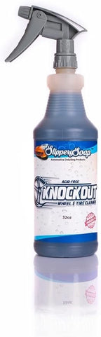 Knockout Acid-Free Wheel and Tire Cleaner, Fast Cleaning, Safely Removes Brake Dust & Dirt, 32 ounces
