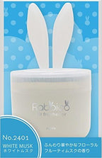 Diax Poppy Rabbico White Air Freshener and Deodorant, White Musk Scent, Lovely Ears Shape, Beutiful/Elegant Soft Color