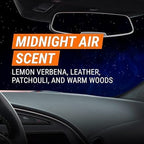 Armor All Fresh FX Smoke X Car Odor Eliminator, Car Air Freshener, Pack of 1 + Car Air Freshener, Smoke X by Armor All, Car Air Freshener and Purifier, 2 Oz Each Midnight Air Scent