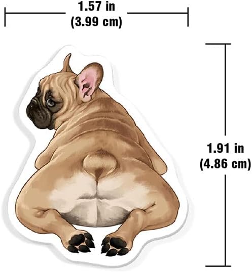 WIRESTER Fresh Scented Car Air Freshener Vent Clip, Decorative Accessories, Interior Decoration for Cars - Cute Animal Butt, Cute Dog Cat, Dog Butt Looking Back, Dog Lying