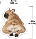 WIRESTER Fresh Scented Car Air Freshener Vent Clip, Decorative Accessories, Interior Decoration for Cars - Cute Animal Butt, Cute Dog Cat, Dog Butt Looking Back, Dog Lying