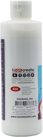 Mont Marte Deco Pudge Craft Varnish Signature 236ml (8 US fl.oz) – Gloss, Multi-Purpose Clear Craft Sealer, Varnish and Decoupage Glue, Ideal for Acrylic Paints, Paper, Wood, Ceramics, Fabrics, Clay