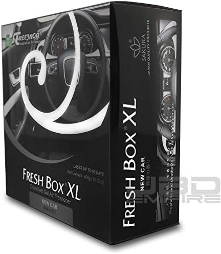 Treefrog Xtreme Fresh Box XL Air Freshener - Scent Extra Large 400g - Black/Blue/Green Squash/White Peach/New Car