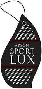 AREON Sport Lux Silver - Hanging Cardboard Air Freshener for Car, Home & Office - Premium Cologne Perfume with Natural Fragrances - Long Lasting, Fresh, Luxurious Scent - Stylish Design - Pack of 3