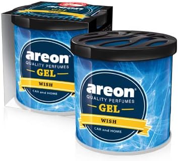 AREON GCK05 Car Perfume GEL Air Freshener Long Lasting Scent for Car or Home Odor Eliminator - WISH (Pack of 3)