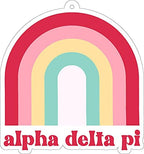 Alpha Delta Pi - Rainbow Air Freshener - 2/Pack - Flowers & Sunshine Scent