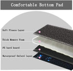 Pet Car Seat, Sturdy Reinforced Structure, Shortened Leash with Metal Snap Hook, Loops for Seat Belt, Waterproof Thick Soft Fleece Pad, Ideal for Puppy and Small Pets