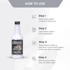 LANE'S Liquid Leather Conditioner- Car Leather Protection, Leather Conditioner- Softens Leather, Revives Flexibility, Prevents Fading and Cracking, Easy Application (16 OZ)