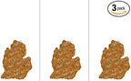 3 Pack Caramel Vanilla Scented Michigan Shape Car Air Fresheners