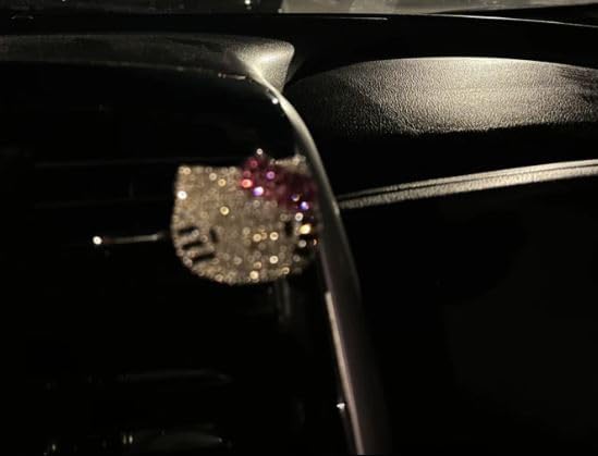 Car Bling Interior Accessories, Car Air Vent Rhinestone Diamond Decoration - Pink