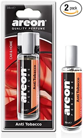 Areon CAR Perfume 35 ml I Car & Home Air Freshener Spray I Anti Tobacco Scent I (Pack of 2)