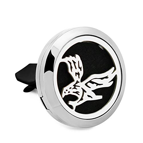 Regular Size (Eagle) 30mm Stainless Steel with 7 pads and 1 essential oil.