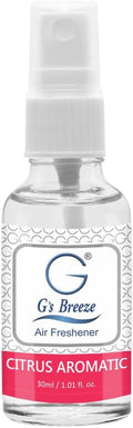 G's Breeze Citrus Aromatic Air Freshener - Energize and Cheerful Essence - Fruity Scent of Sun-Kissed Citrus Fruits for Clean, Vibrant & Inviting Atmosphere - Zesty Aroma for Home, Car or Office