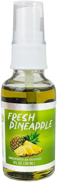Concentrated Air Freshener Spray 1 oz. Glass Bottle - Choose Your Scent (Fresh Pineapple)