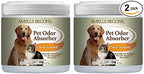 SMELLS BEGONE 15oz Gel Pet Odor Eliminator - Absorb & Remove Strong Odors from Pets, Cat Litter, Dog Poop, Urine Smells - Eliminate Whole Home Odors with Essential Oils (2-Pack, Pet Citrus)