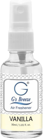 G's Breeze Vanilla Air Freshener – Rich, Creamy Aroma of Vanilla - Sweet Floral Scent - Ideal for Home, Car, Office - Long-Lasting Fragrance - Create a Serene Ambiance Around You