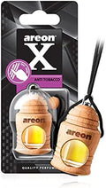 AREON Fresco Hanging Car Air Freshener - Natural & Woody Scent, 40-50 Days Long-Lasting Fragrance - Diffuser in Wood Pendant Housing - Automotive Accessories & Essentials - Anti Tobacco