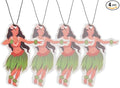 Fresh Fresheners Cute Funny Car Air Fresheners Scented with Premium Oils 4-pack (Hula Girl)