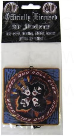CD Visionary Single Hanging Air Freshener in Kiss Album Cover Design - Rock and Roll Over
