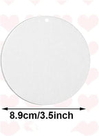 40 Pcs Felt Car Air Freshener Blanks Sublimation Air Freshener Blank Sheets Car Air Freshener Scent Pads Sublimation Blank Pendants Hanging Ornament Blanks Square and Round