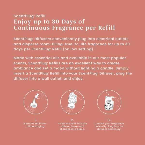 Yankee Candle ScentPlug Refill, Cliffside Sunrise, Electric Air Freshener Plugin for Continuous Home Fragrance and Odor Neutralization, Exotic Fruit and Amber Scent, 0.625 Fl Oz (Pack of 2)