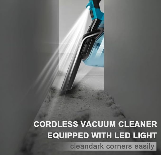 Cordless Vacuum Cleaner for Makita 18V Battery, Handheld Vacuum Cleaner for Home Car Hardwood Floor Carpet, Portable Shop Vacuum with Washable HEPA Filter(Tool Only)