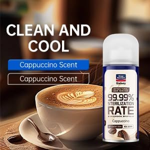 Glodway Whole Car Air Refresher Spray,Odor Eliminator Eliminates Strong Vehicle Odors,6 Oz,Cedar Scent,Cappuccino Scent