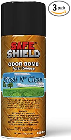 Generic Fresh N’ Clean Odor Bombs for Car Interiors - Automotive Odor Bomb with Clean and Invigorating Fragrance - Eliminates Unwanted Odors and Deodorizes - 6 Ounce Can, Pack of 3